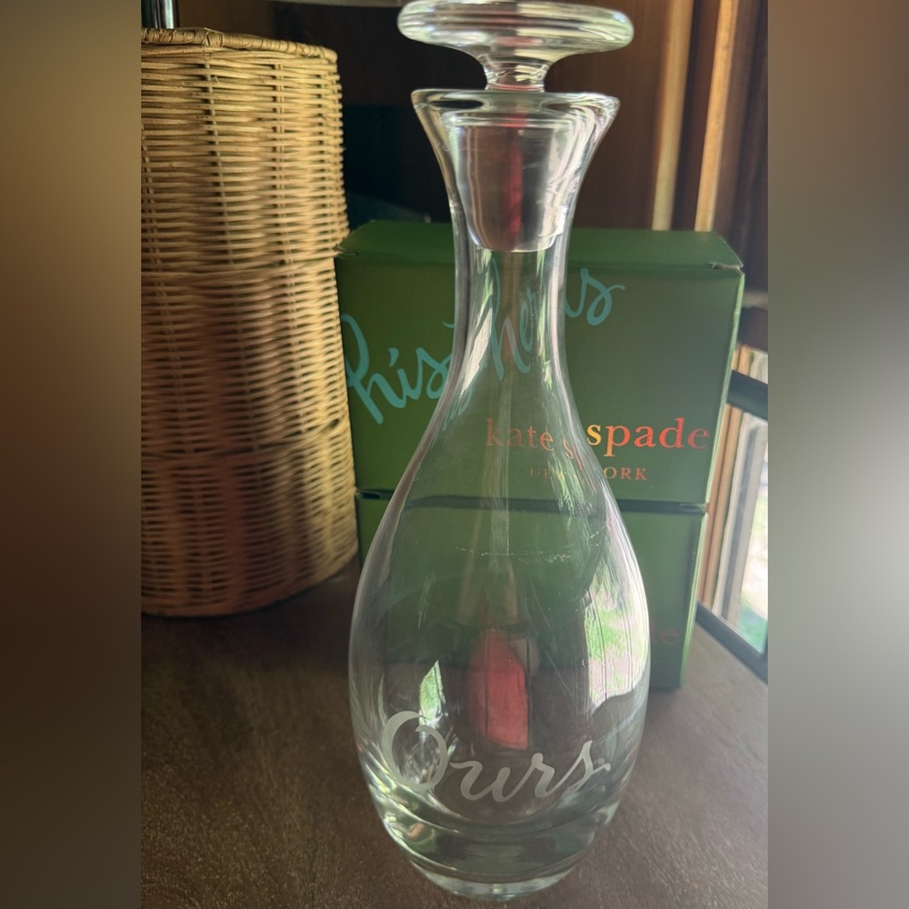 Ours Kate Spade Crystal Decanter for Wine or Liquor or Caraffe/Pitcher